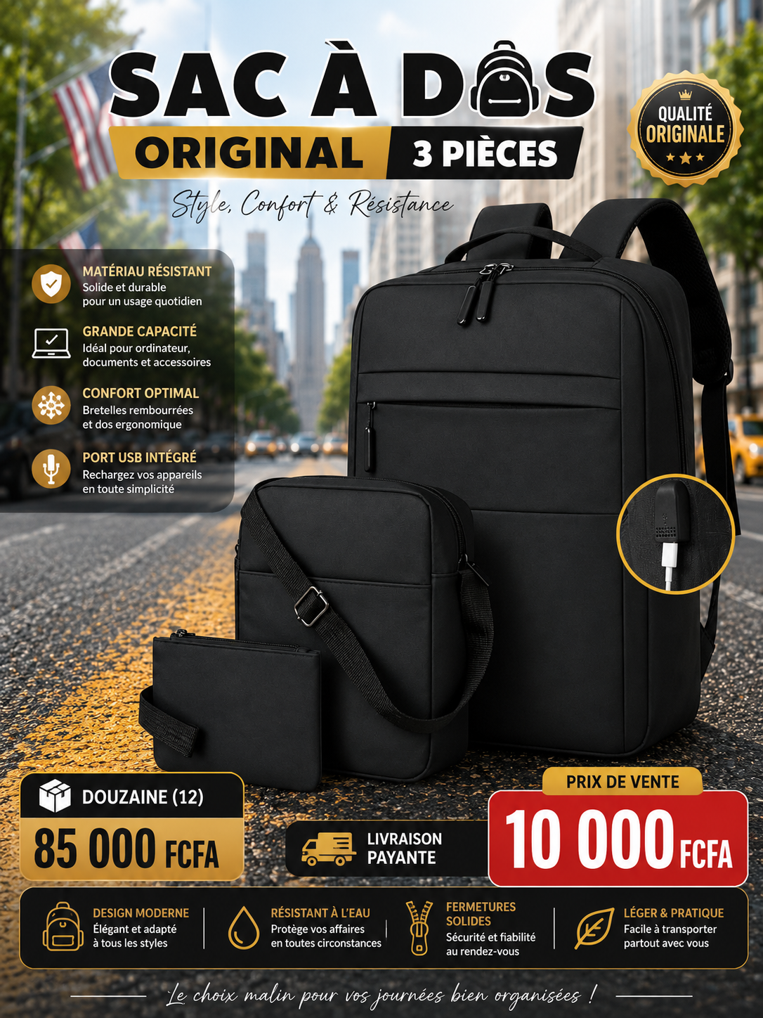 SAC à dos