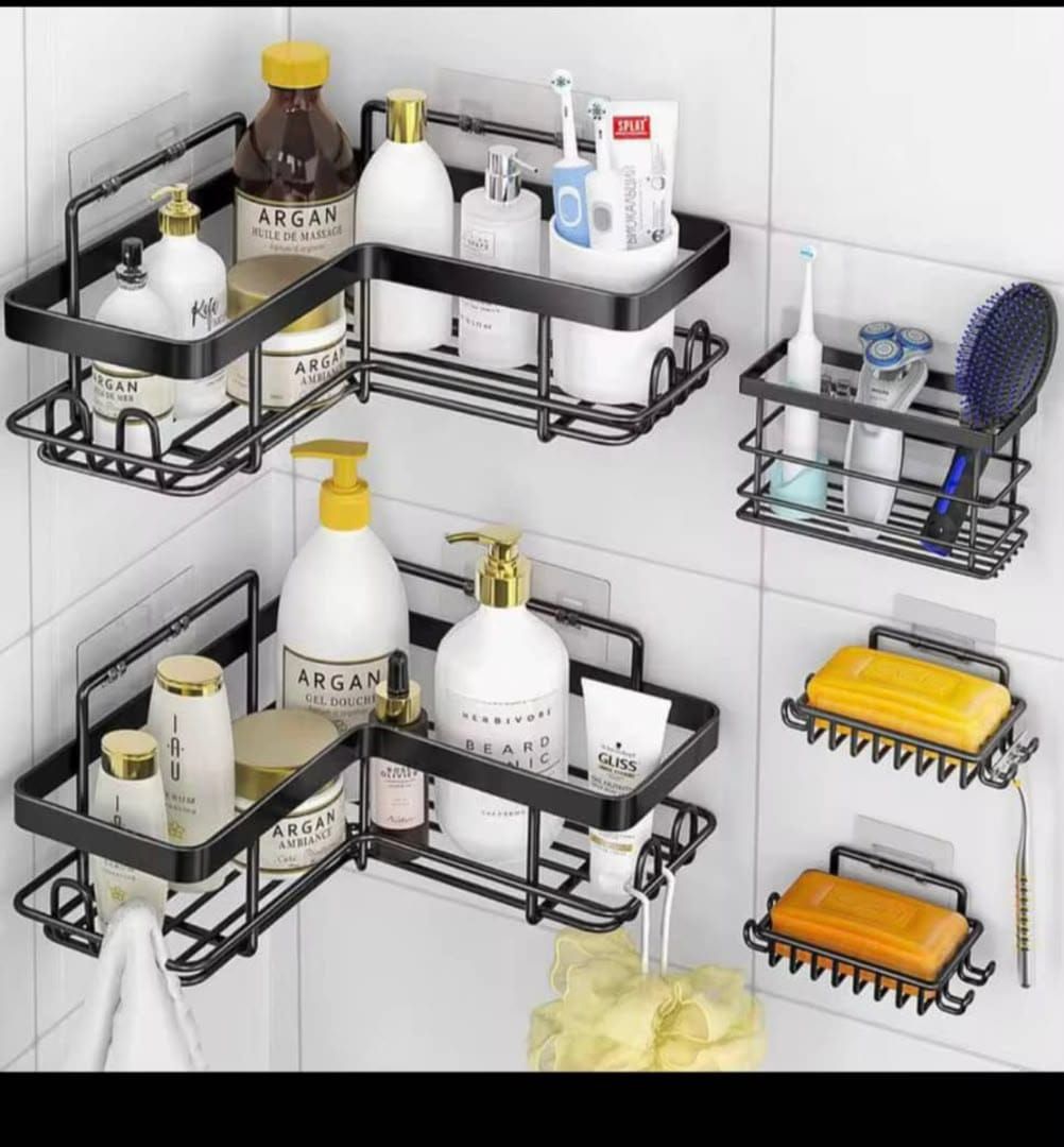 Panier de rangement mural pour toilette – 5 pièces