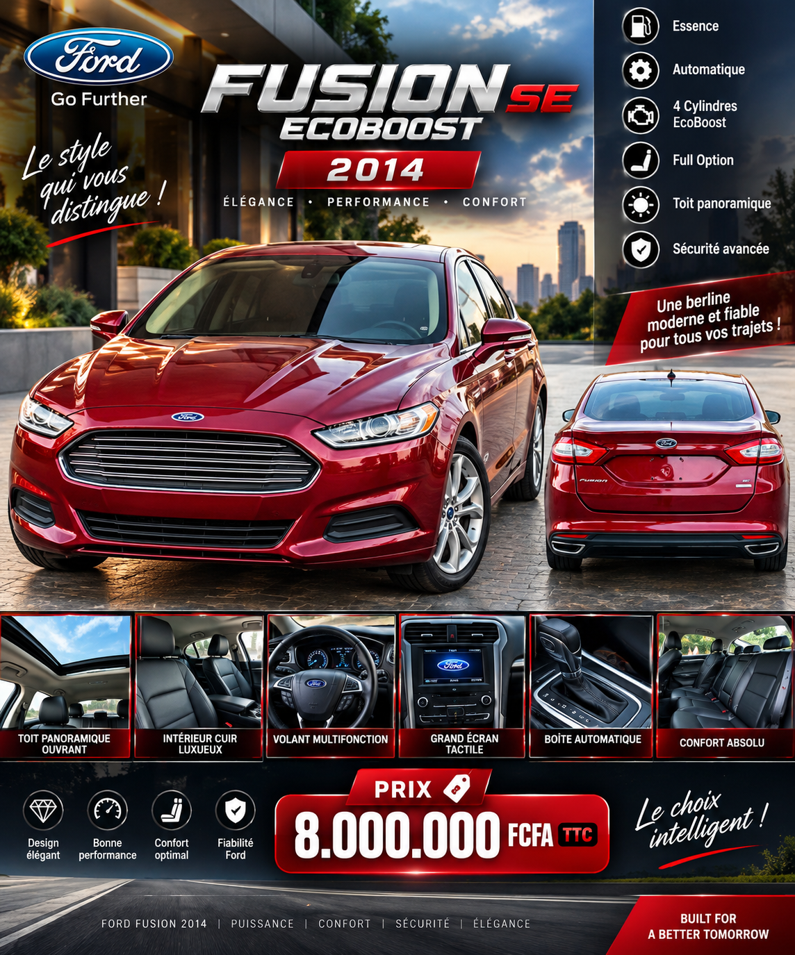 FORD FUSION SE ECOBOOST 2014