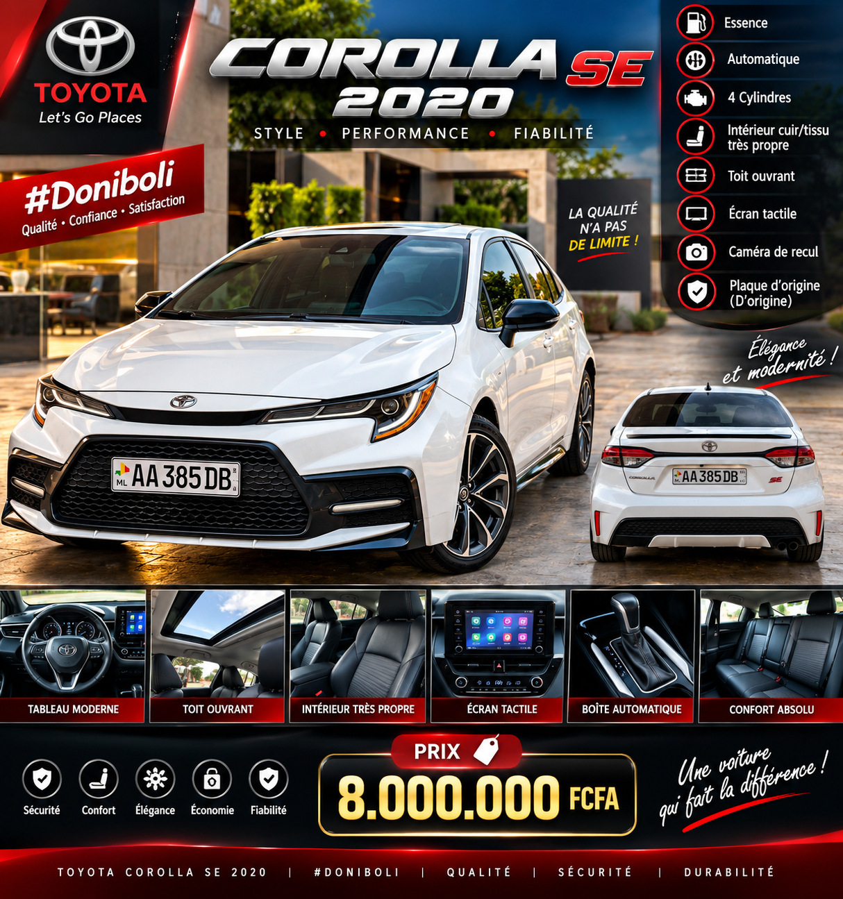 TOYOTA COROLLA SE 2020