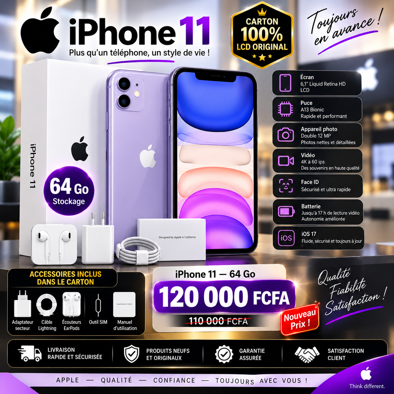 iPhone 11 simple 64 Go