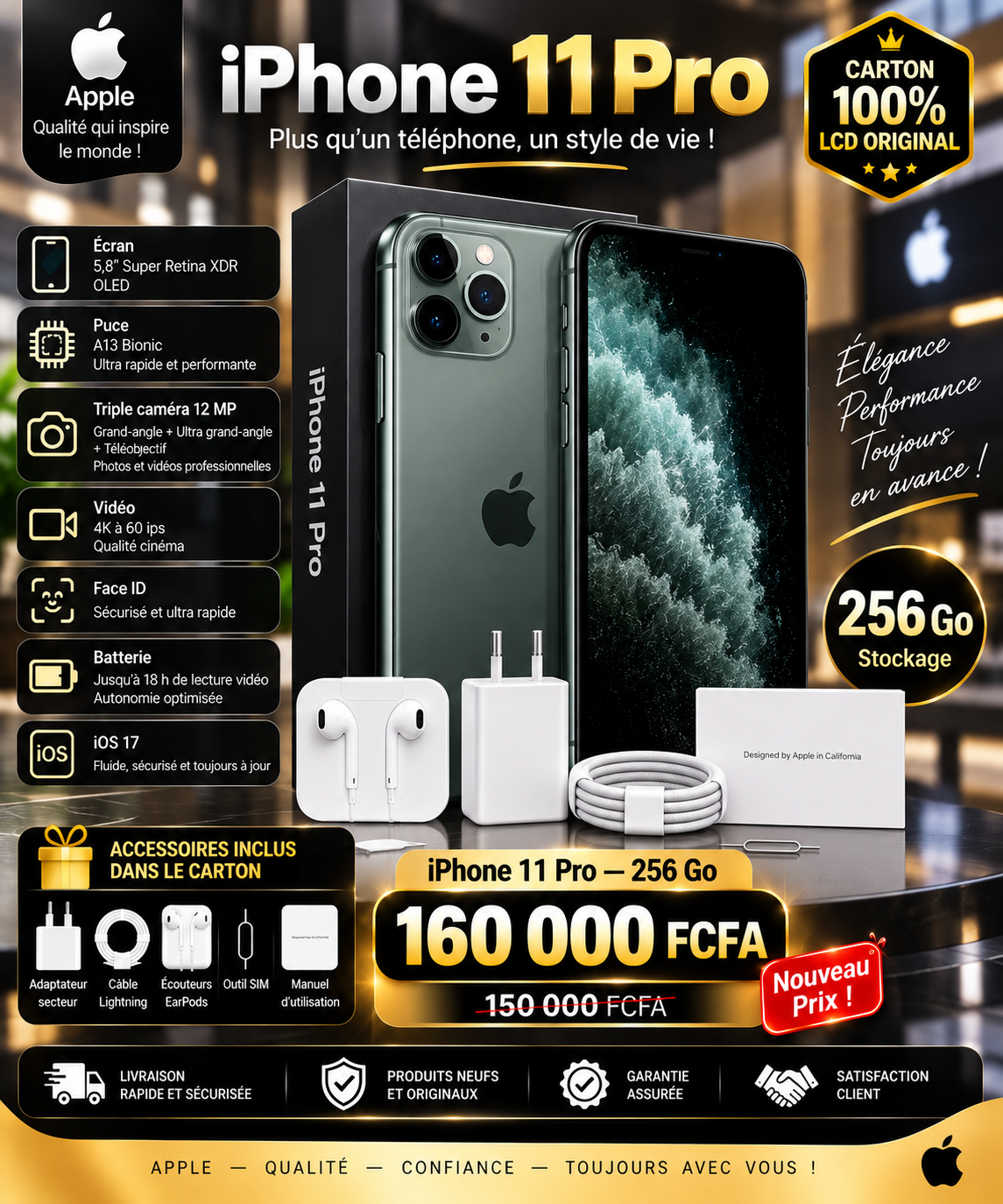iPhone 11 pro 256 Go
